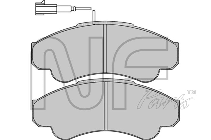 NF PARTS Комплект тормозных колодок, дисковый тормоз NF0010401